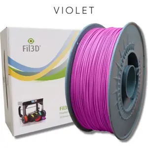 Rolo de filamento de impressão 3D em PETG de 1.75mm - Violeta - 1Kg