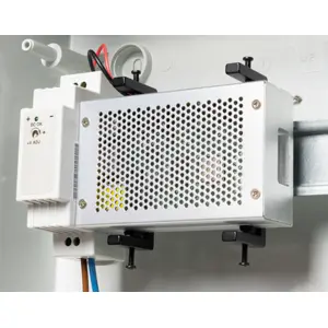 Suporte universal p/ caixas RPI/SBC compatível com DIN e VESA - preto