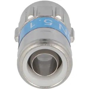 Ficha F de compressão s/ ferramenta p/ cabo RG6 Ø7.1mm