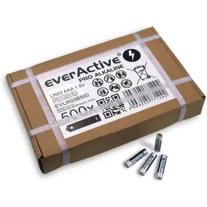Caixa de 500x pilhas alcalinas 1.5V LR03 / AAA