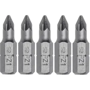 Juego de 5 puntas PZ1 de 25 mm