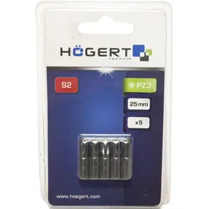 Conjunto de 5 Puntas PZ3 25mm