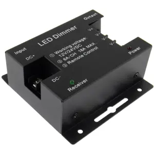 Regulador de Fluxo luminoso (dimmer) 12-24V 6A sem fio RF - SZ100