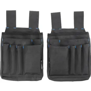 Conjunto de duas bolsas de ferramentas para cinto - 7 bolsos