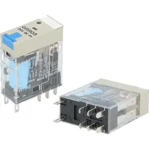 Relé industrial 24VDC 5A DPDT (8 pinos)