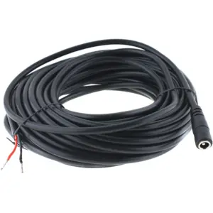 Cabo c/ ficha DC macho ø5.5x2.1mm - 10m