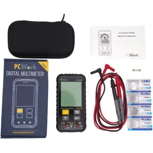 Multímetro Digital (600Vac/dc 600mAac/dc 60MΩ Cap. Hz/% T-RMS Auto-Range NCV)