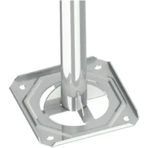 Soporte de suelo para antena Ø50mm galvanizado 1.1m