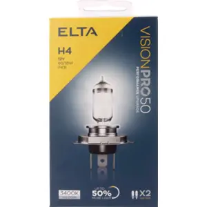 Lâmpada para automóvel H4 P43t 12V 60/55W (+50% Light) - [2 unid.]