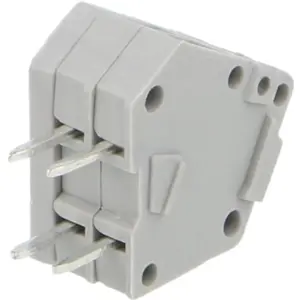 Bloque de 2 terminales con tornillo 2.54mm 45º para PCB - gris