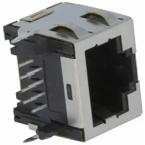 Ficha RJ45 Cat5 hembra para soldar en PCB 90º