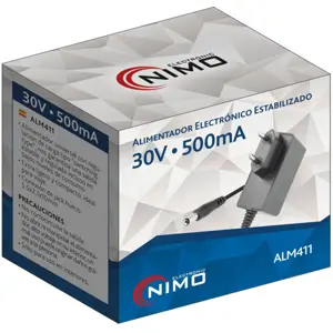 Fonte de alimentação 30VDC 0.5A 15W 5.5x2.1x10mm