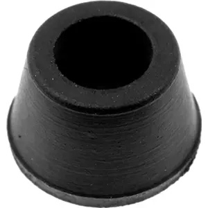 Pé de borracha c/ furo Ø11.5x7.4mm - preto