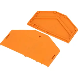 Tampa para borne Wago série 281 2.5x37x61.5mm - laranja