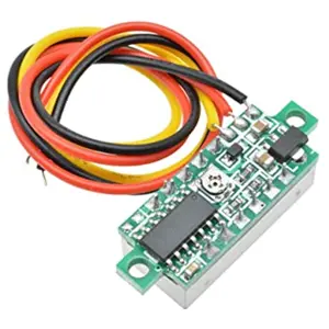 Voltímetro LED mini 0.28'' 0..30VDC (3 dígitos) - branco