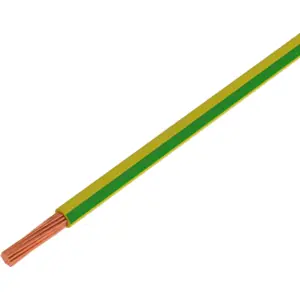 Bobine de fio de cobre multifilar 1x1.0mm² - Amarelo/Verde - 10m