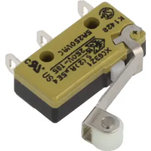 Microswitch com patilha 16.8mm + rodizio SPDT 10A 250VAC IP40
