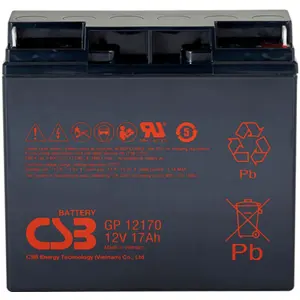 Bateria de Chumbo (Pb) 12V 17Ah - 181x76x167mm