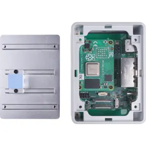 Caixa c/ dissipação em liga alumínio p/ Raspberry Pi CM4 Dual Gigabit Ethernet Carrier Board