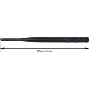 Antena LoRa 868MHz 2.8dBi c/ ligação SMA macho - 195mm