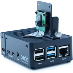 Caixa em aço para Raspberry Pi 4B - preto