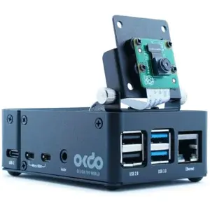 Caixa em aço para Raspberry Pi 4B - preto
