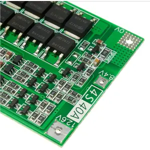 Placa BMS de protecção p/ 4 baterias Li-Ion (4S) 16.8VDC 40A (balance version) - 45x60mm
