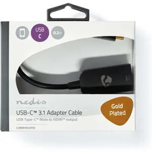Conversor USB-C 3.2 macho ➝ HDMI hembra