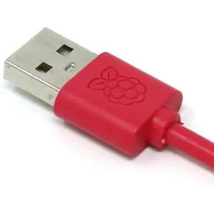 Cable Raspberry Pi oficial USB-A - Micro-USB - Rojo 1m