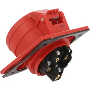 Ficha CEE trifásica fêmea 5 pólos (3P+N+T) 16A IP44 para caixa modular