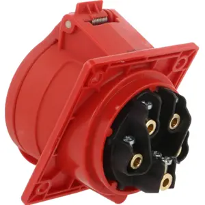 Ficha CEE trifásica 5 pólos (3P+N+T) 32A IP44 para caixa modular
