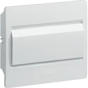 Caixa de distribuição de embutir para quadro elétrico - porta opaca - 1 fila - 8 módulos