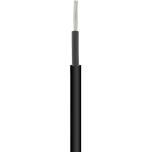 Cabo de energia solar de cobre estanhado 2.5mm² LSZH - preto - 100m
