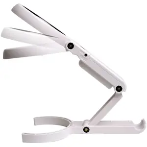 Lupa de mão c/ suporte articulado de mesa + luz LED (11+24 dioptrias) Ø70mm