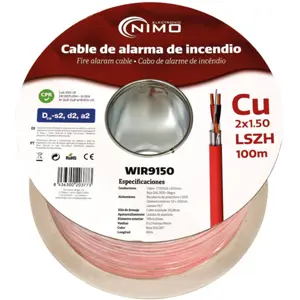 Cable Fogo multifilar 2X1.50mm Cu LSZH (Ø7mm) - 100m