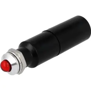 Indicador LED metálico 230VAC Ø8.2mm vermelho IP67
