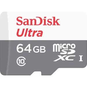 Cartão de memória microSDXC 64GB Classe 10 (100MB/s) + Adaptador SD