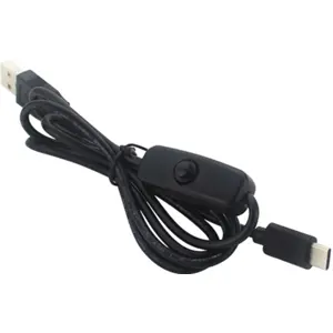 Cable de alimentación 2A USB-A <-> USB-C 1.0m con interruptor