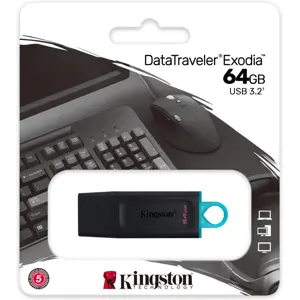 Pen Drive DataTraveler Exodia USB3.2 - 64GB