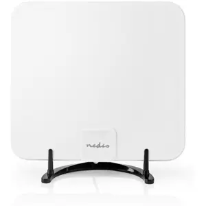 Antena TV Terrestre amplificada TDT FM/VHF/UHF 30dB c/ filtro LTE700 - branca
