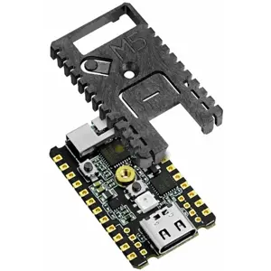 M5Stamp C3 Mate com barras de pinos macho e fêmea