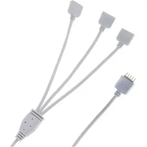 Distribuidor Y para fitas LED RGB+W 1-em-3