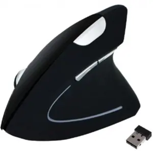 Rato ergonómico vertical 1600DPI BT s/ fio 2.4GHz - Rebeltec ERGO