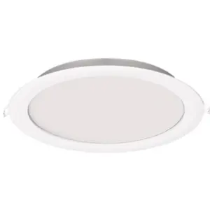 Downlight LED 230VAC 24W 1920Lm CCT 3000/4000/6500K Ø215x49mm (Ø200mm) - com driver incorporado