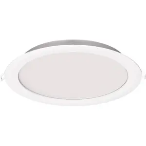 Downlight LED 230VAC 16W 1280Lm CCT 3000/4000/6500K Ø165x47mm (Ø150mm) - com driver incorporado