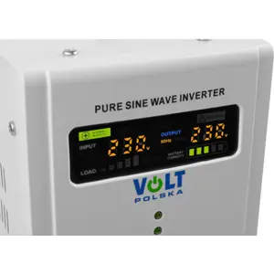 Inversor 12VDC ➝ 230V onda sinusoidal pura 1000VA 700W c/ função de UPS - Volt Polska sinusPRO-1000E
