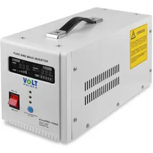 Inversor 12VDC ➝ 230V onda sinusoidal pura 1000VA 700W c/ função de UPS - Volt Polska sinusPRO-1000E