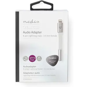 Adaptador de auscultadores Jack 3.5mm para Lightning (iPhone5/6/7/SE...)