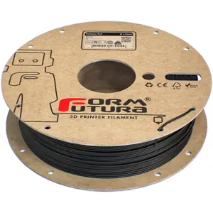 Rolo de filamento de impressão 3D em PLA alta-temperatura de 1.75mm - Preto - 750g