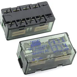 Relé industrial 24VDC 15A DPDT (8 pinos)